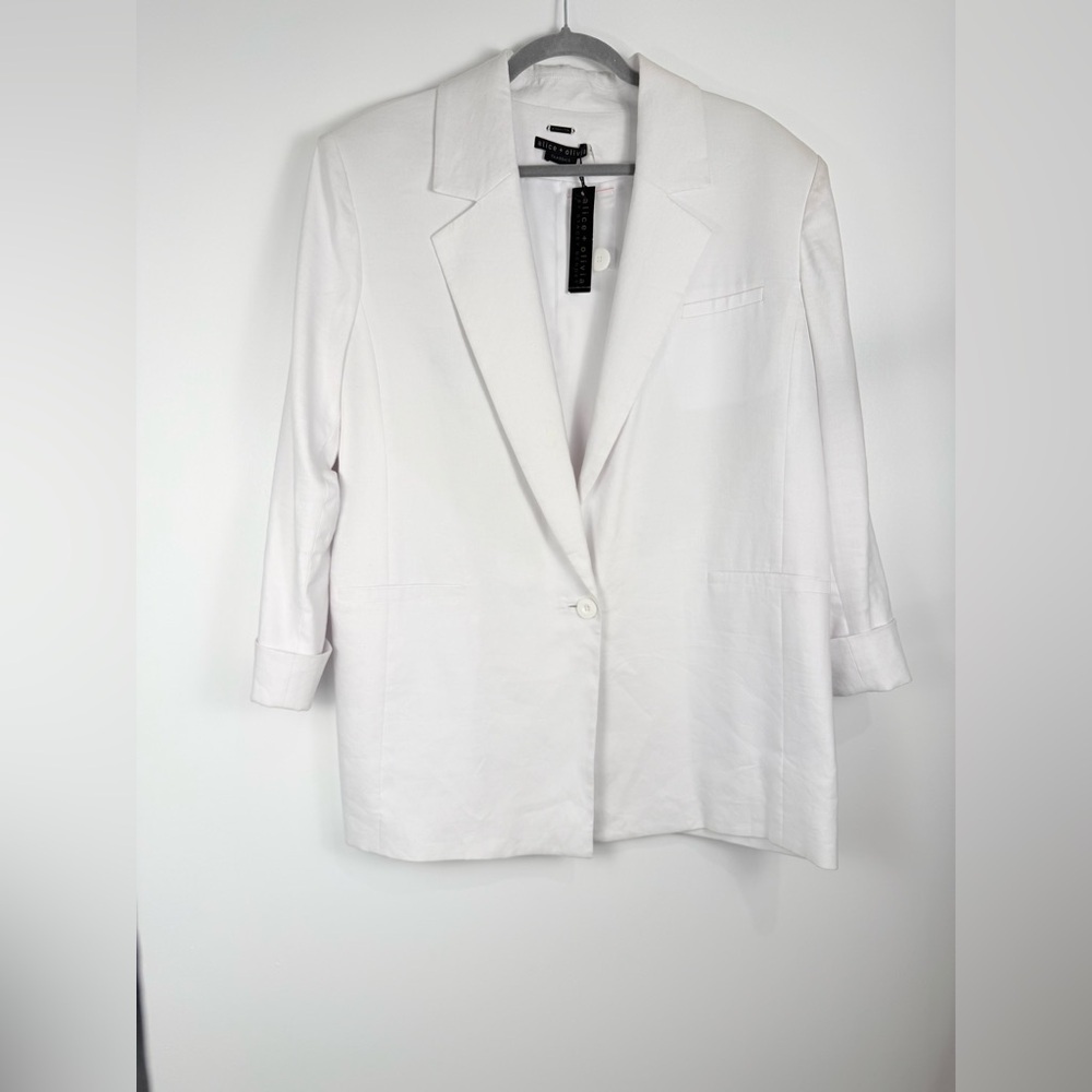 Alice & Olivia Linen ’Shan’ Blazer NWT Retail $600 - Picture 7 of 16